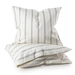 Sebra Baby Bedding, Organic - Cream Stripe