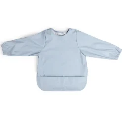 Sebra Baby Bib with Sleeves, Powder Blue