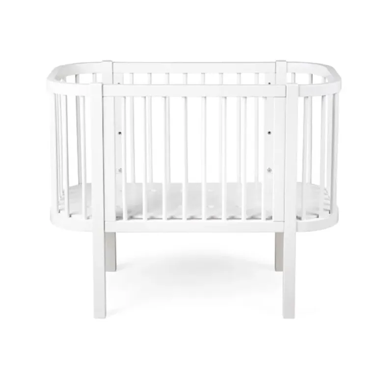 Sebra Baby Cot, Bedside Crib – Classic White