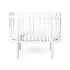 Sebra Baby Cot, Bedside Crib – Classic White