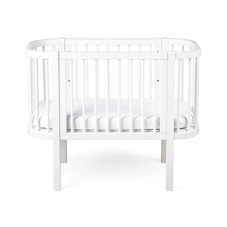 Sebra Baby Cot, Bedside Crib – Classic White
