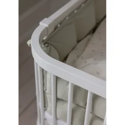 Sebra Baby Cot, Bedside Crib – Classic White