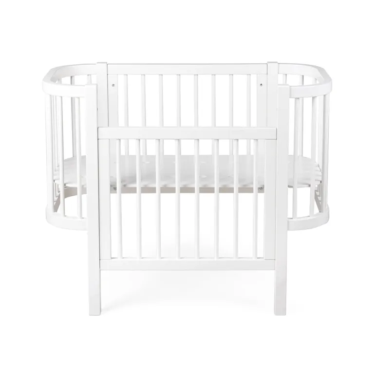 Sebra Baby Cot, Bedside Crib – Classic White