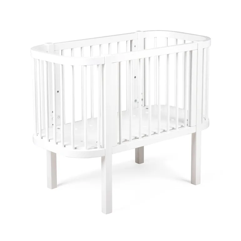 Sebra Baby Cot, Bedside Crib – Classic White
