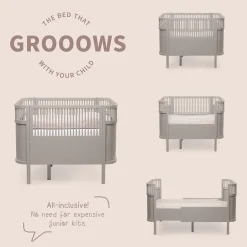 Sebra Bed, Baby and Junior – Jetty Beige