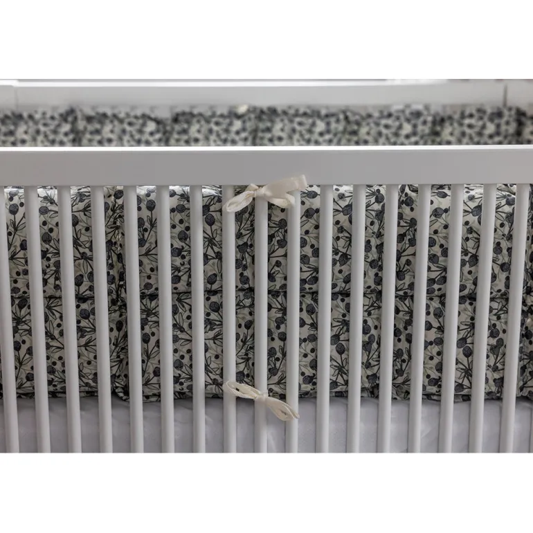 Sebra Bed Bumper, Kapok - Blue Olive