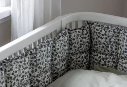 Sebra Bed Bumper, Kapok - Blue Olive