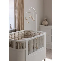 Sebra Bed Bumper, Kapok - Powder Blossom