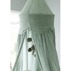Sebra Bed Canopy, Cloud - Dusty Green