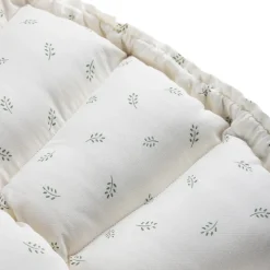Sebra 3-in-1 Baby Nest, Baby Lift, and Play Mat, Sophora Leaves - Beige