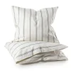 Sebra Junior Bedding Set, Organic – Cream Stripe