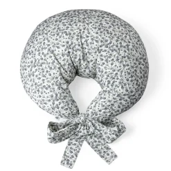 Sebra Nursing Pillow, Organic Cotton - Blue Olive