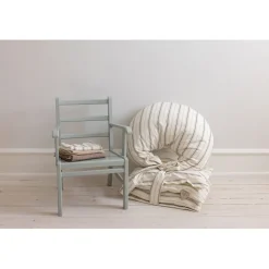 Sebra Nursing Pillow, Organic Cotton - Cream Stripe