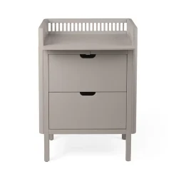 Sebra puslebord i træ, 2-i-1 design m. skuffer - Jetty beige