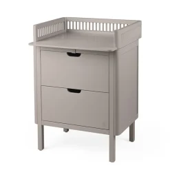 Sebra puslebord i træ, 2-i-1 design m. skuffer - Jetty beige