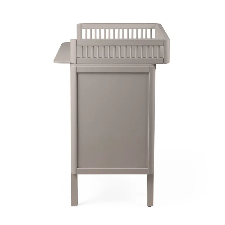 Sebra puslebord i træ, 2-i-1 design m. skuffer - Jetty beige