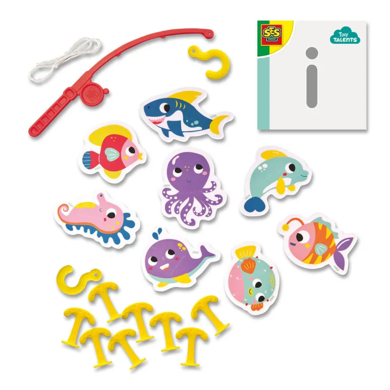 SES Creative Bath Toy, Fishing Game - Foam Fish