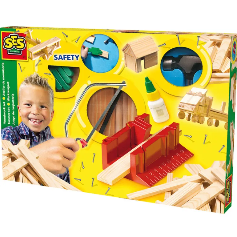 SES Creative Deluxe Wooden Construction Set