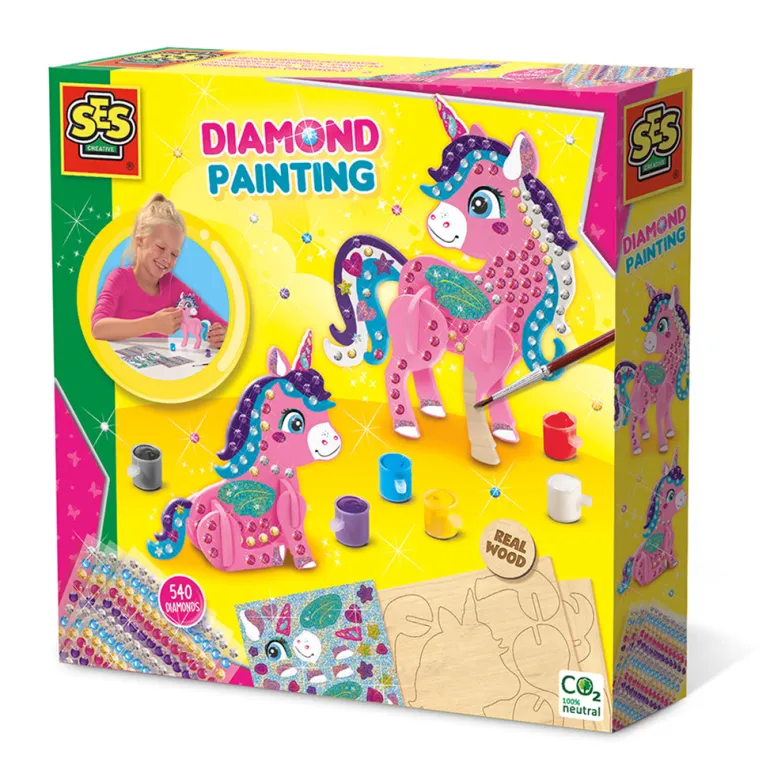 SES Creative, Diamond Mosaic - 3D Unicorn