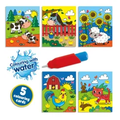 SES Creative, Paint with Water - Farm Coloring Book