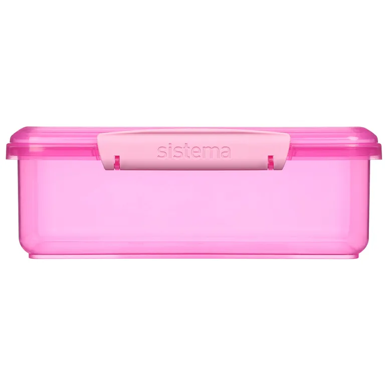 Sistema Coloured Lunch Box with 1 Compartment, 2L – Pink