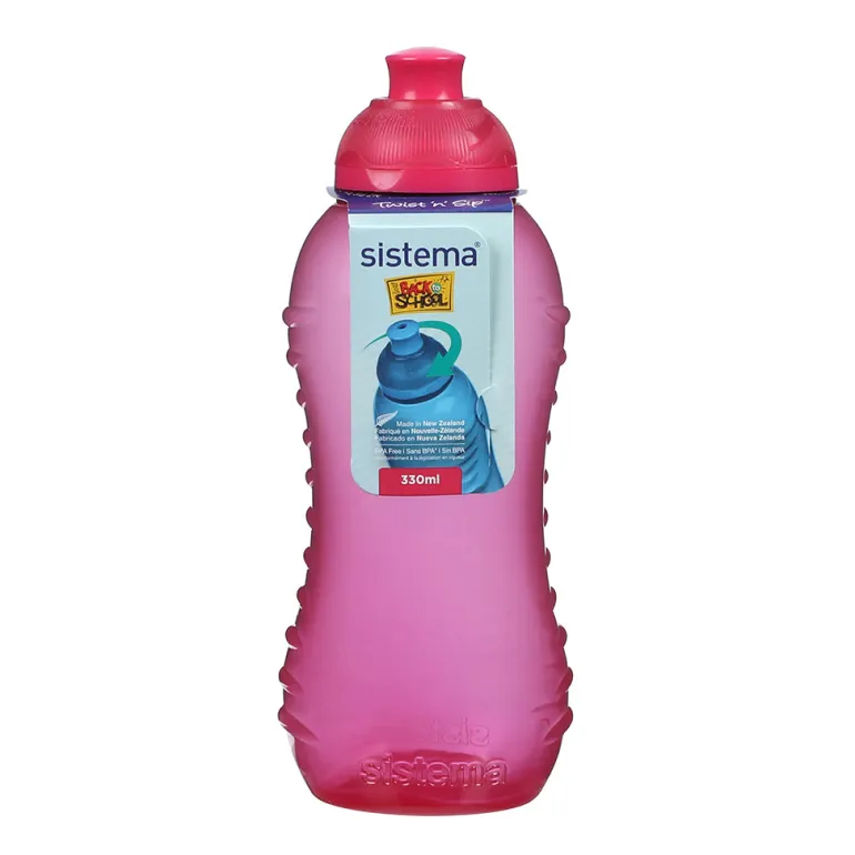 Sistema Drinking Bottle, Twist 'N' Sip 330 ml - Pink