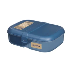 Sistema Ribbon Lunch To Go Food Container, 1.1 L - Mountain Blue