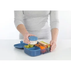 Sistema Ribbon Lunch To Go Food Container, 1.1 L - Mountain Blue
