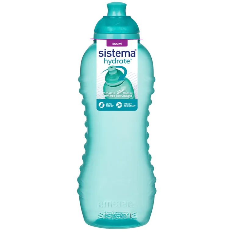Sistema Water Bottle, Twist 'N' Sip 460 ml - Minty Teal