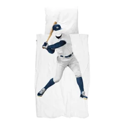 Snurk Adult Bedding, Organic - Baseball Player