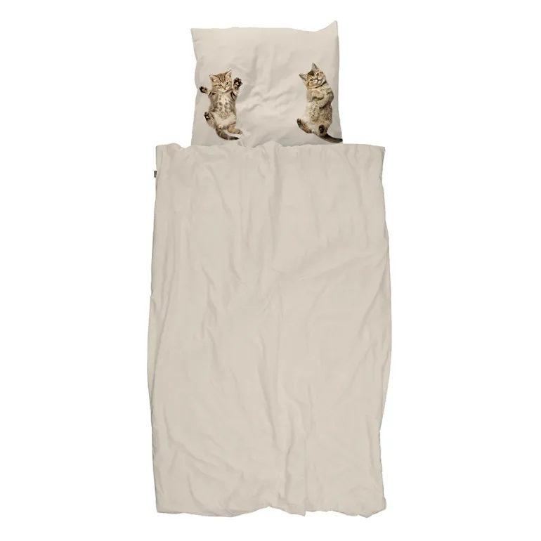 Snurk Organic Adult Bedding - Kitten Friends