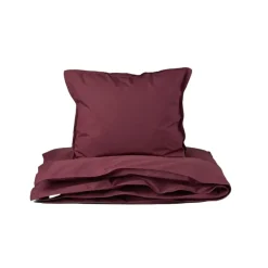 Studio Feder Adult Bedding, Organic Percale - Burgundy