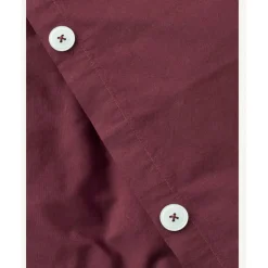 Studio Feder Baby Bedding Set, Organic Percale – Burgundy