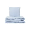 Studio Feder Baby Bed Linen, Organic Percale – Milk Stripe