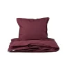 Studio Feder Junior Bedding Set, Organic Percale – Burgundy