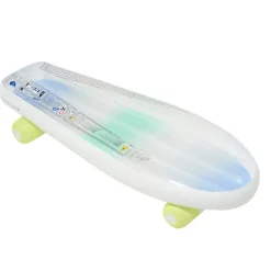 Sunnylife Inflatable Mattress, Skateboard - Blue/Lime - Ages 6 and Up