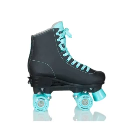 Supreme Rollers, Side-by-Side Roller Skates, Del Rey Black – Sizes 31–42
