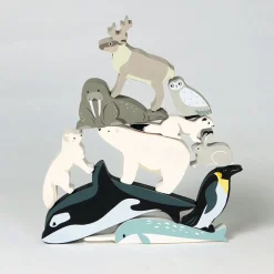 Tender Leaf, Wooden Animals in Box - 10 Arctic Animals