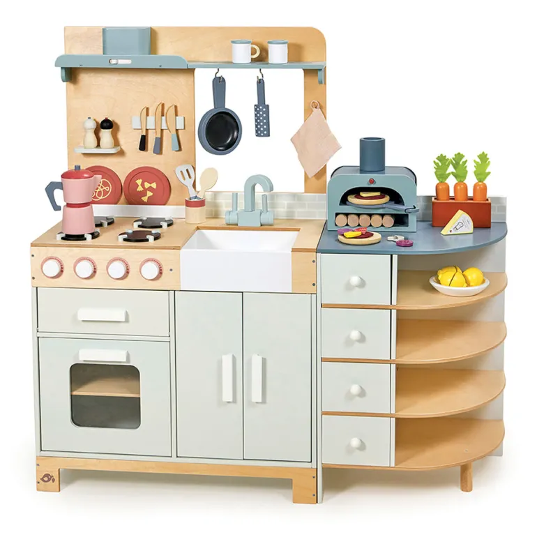 Tender Leaf, Wooden Play Kitchen, Mega - La Fiamma