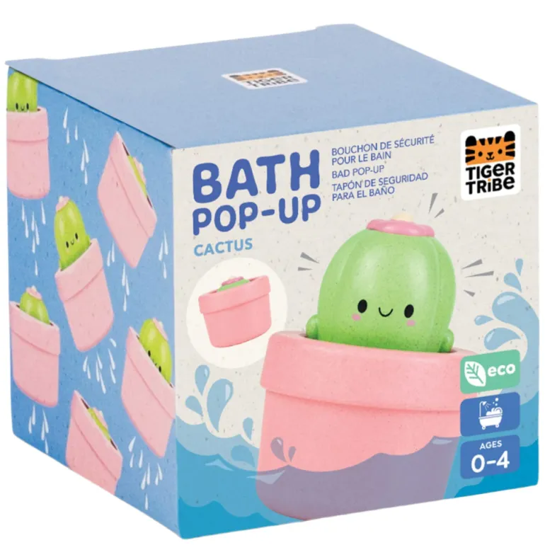 Tiger Tribe Bath Toys, Bath Pop-up - Cactus