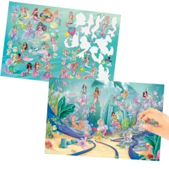 TopModel Metallic Sticker World, Sticker Book - Mermaid