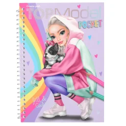 TopModel Pocket Coloring Book, Jill & Cookie