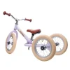 Trybike Tricycle Balance Bike, Vintage Purple with Retro Look
