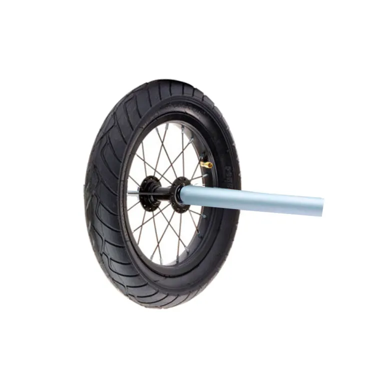 Trybike Wheel Set for Conversion from Two to Three Wheels, Black Tire