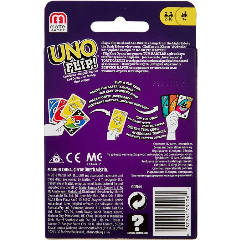 Uno Card Game, Flip Edition