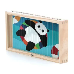 Vilac Agamograph Puzzle with 20 Pieces, 4-Dimensional Design - Animals