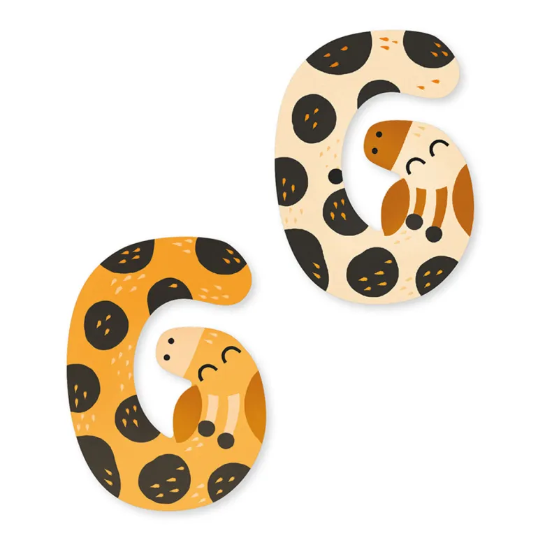 Vilac Animal Alphabet Letters, Design by Michelle Carlslund – A–Z