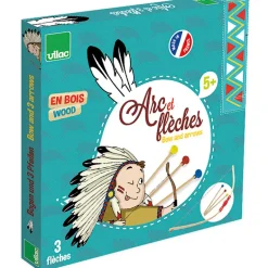 Vilac Bow with 3 Arrows and Target on the Side of the Box