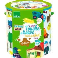 Vilac Game, Feel and Find, Farm - Sensory and Motor Skills Game