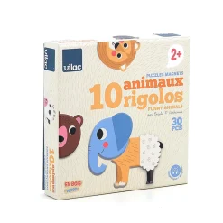 Vilac Magnets - 30 Pieces, Create 10 Fun Animals